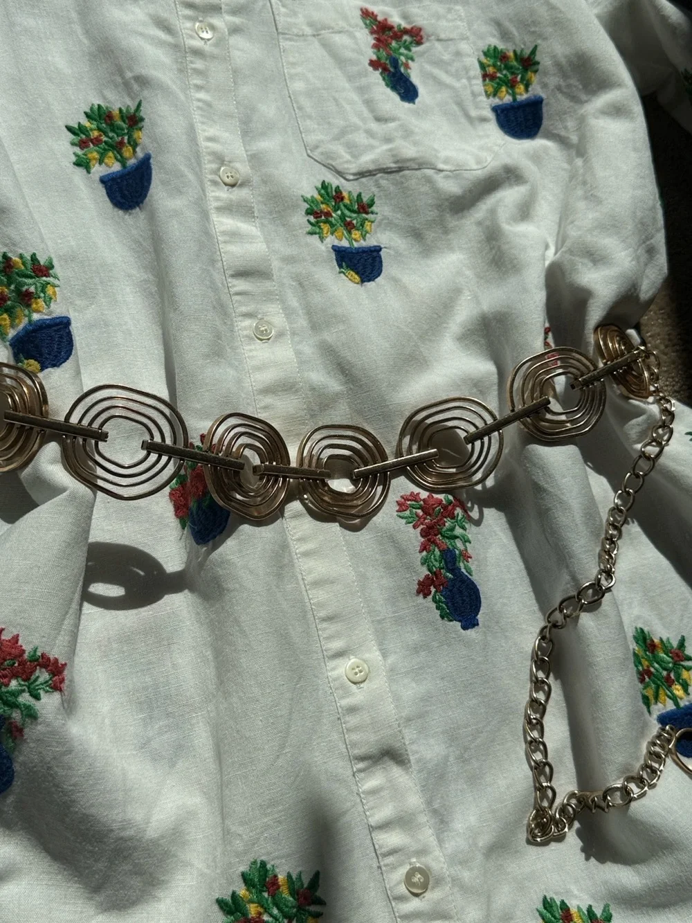 Chico's Gold-Tone Concentric Link Belt